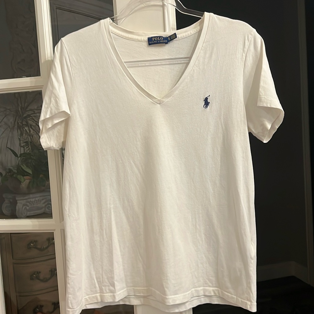 Girls XL White Polo Tshirt